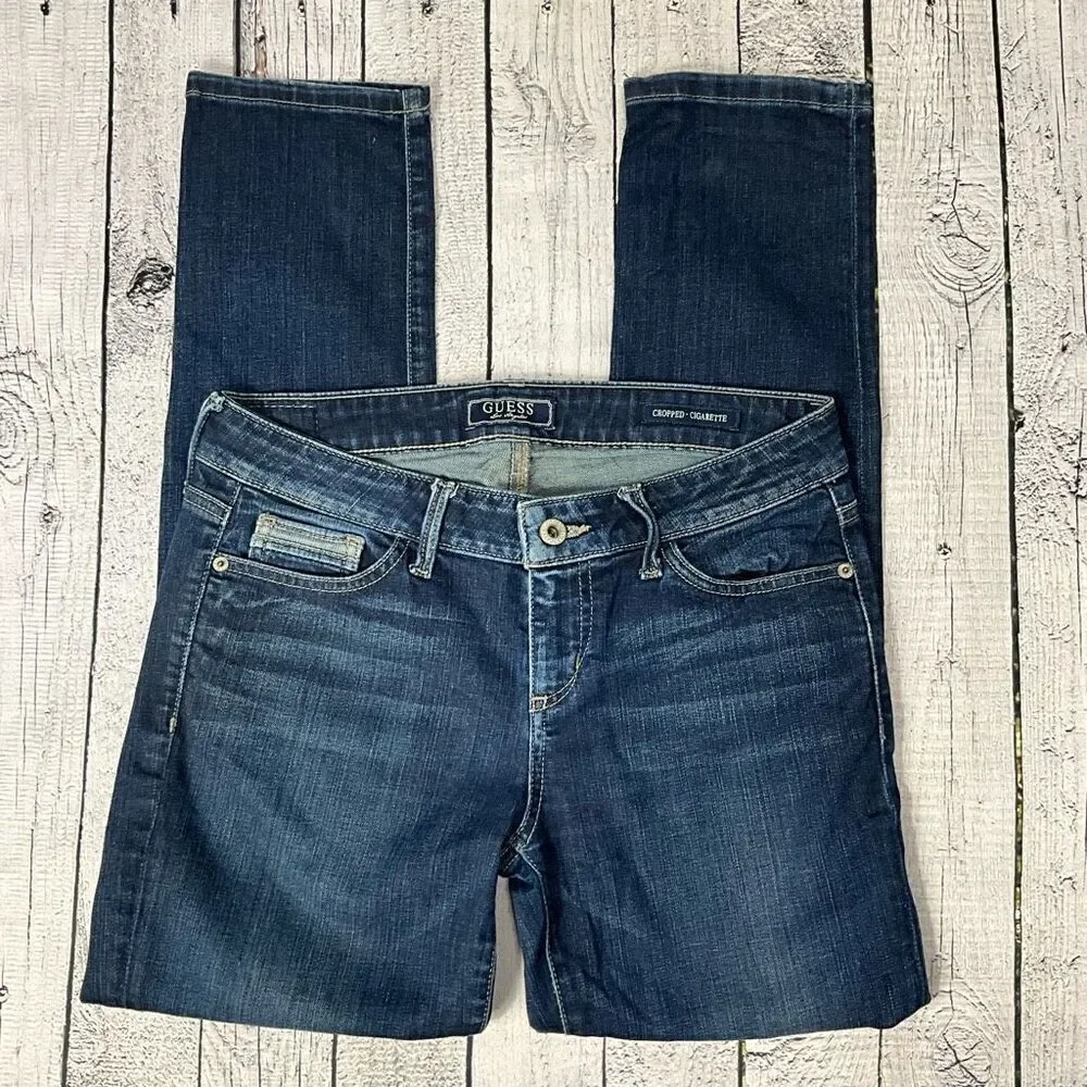 GUESS Cropped Cigarette Jeans